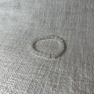 Natural White Selenite Gemstone‎ Beaded Stretch Bracelet Germany